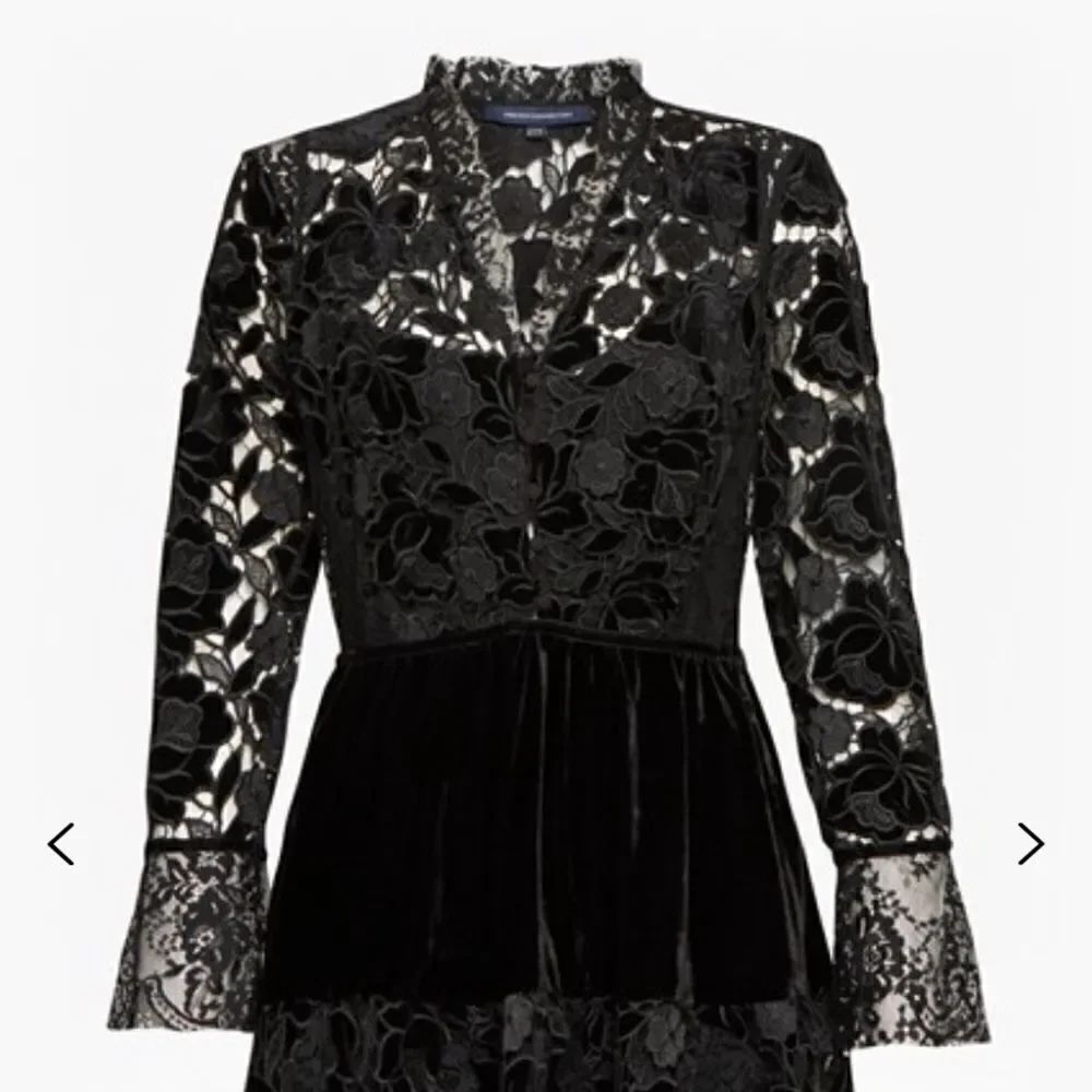 CYNTHIA VELVET LACE MIX DRESS - Picture 6 of 10